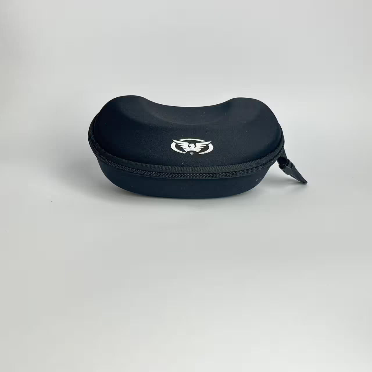 Black Designer Zipper Glasses Case
