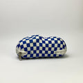 Blue & White Check Premium Glasses Case