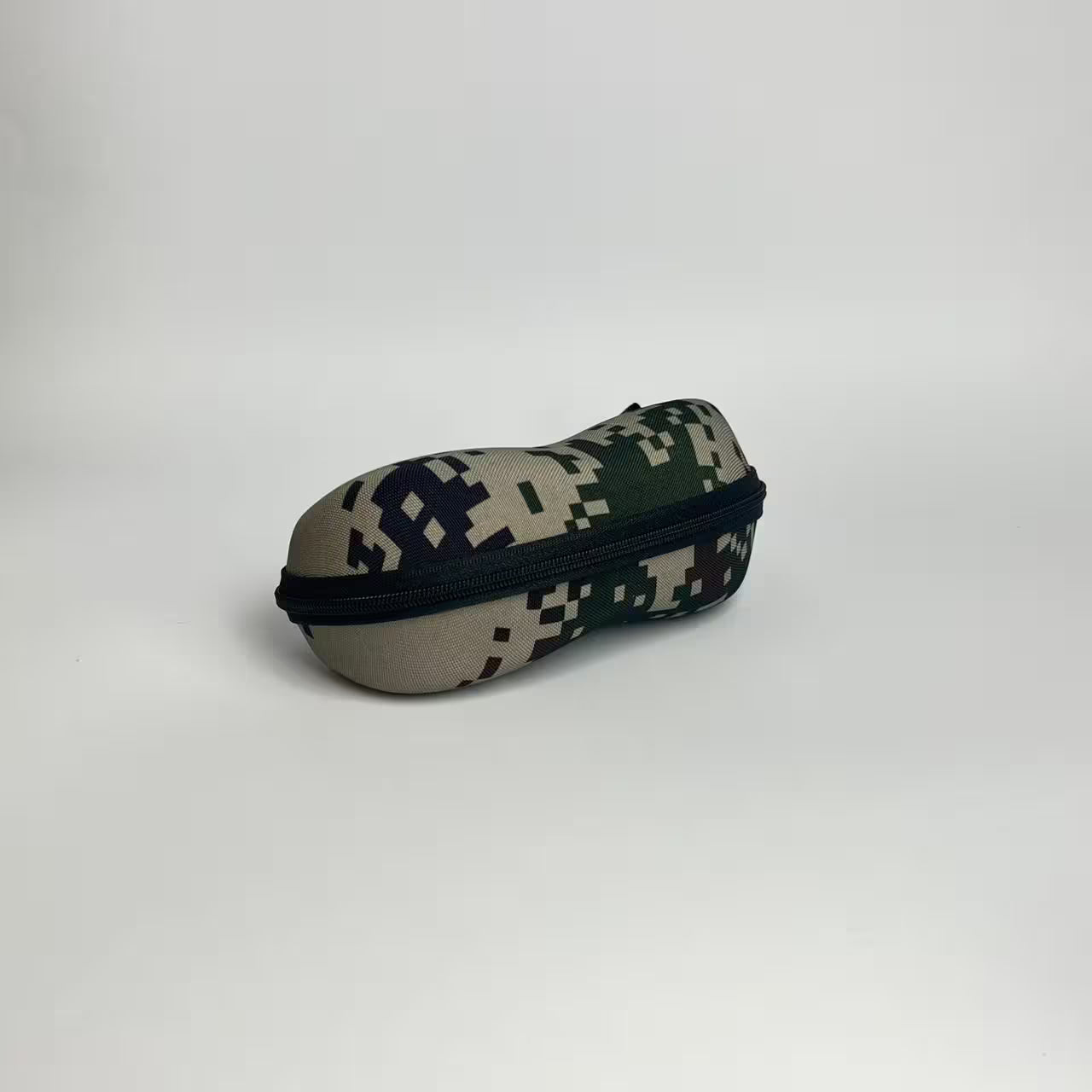 Military Camouflage Zipper Glasses Case