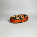Orange Jungle Autumn Fabric Glasses Case