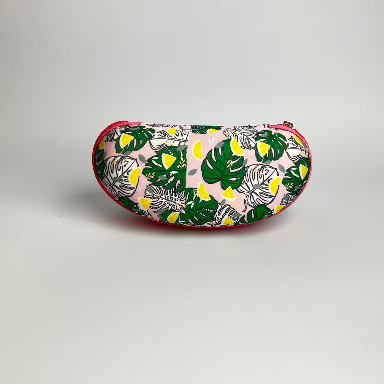 Leaf Print Fabric Glasses Case