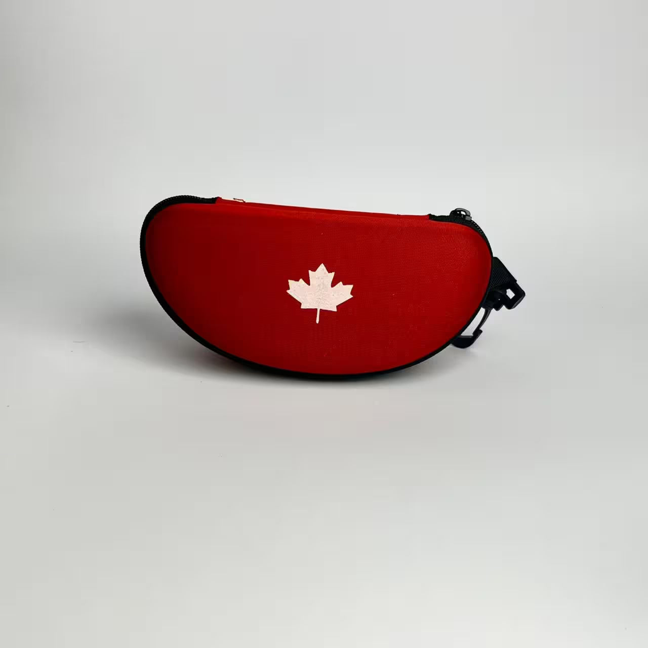 Red Chinar Leaf Fabric Glasses Case