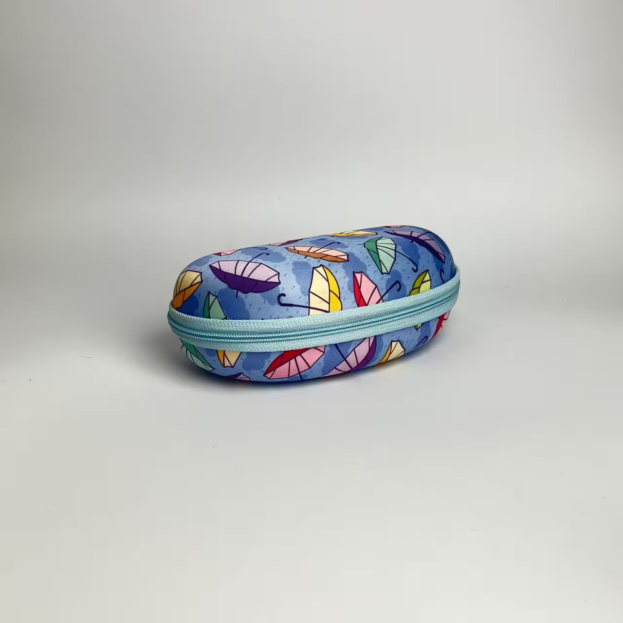 Summer Umbrella Print Fabric Glasses Case
