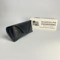 Randolph Engineering Black Glossy Leather Glasses Case