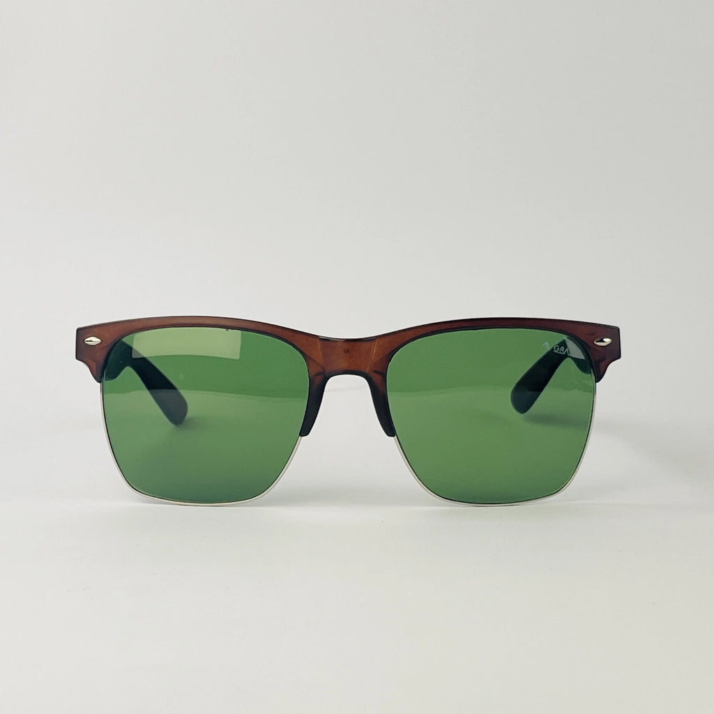 A-Grade Clubmaster Brown Sunglasses