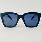 Black Luxe Square Plastic Sunglasses