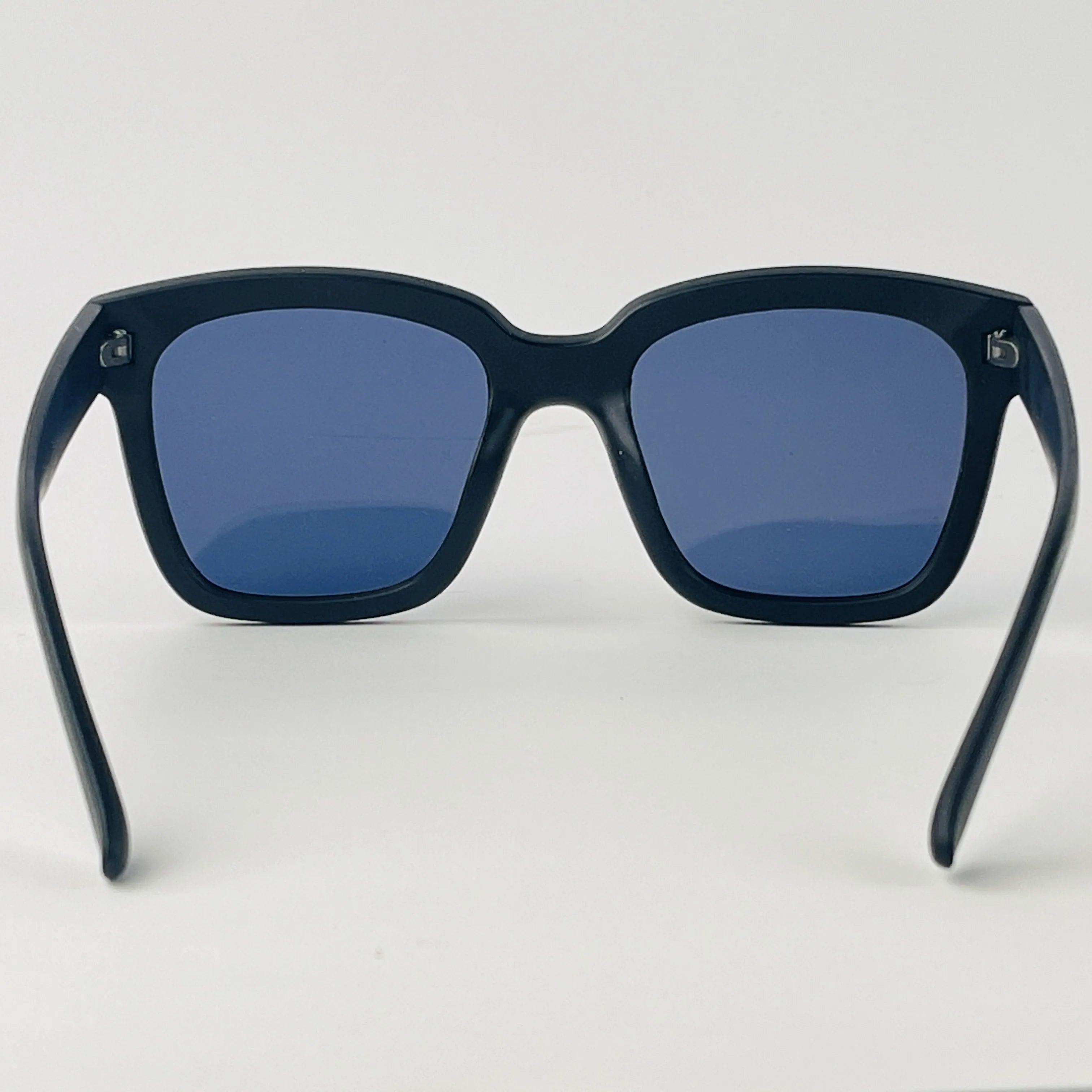 Black Luxe Square Plastic Sunglasses