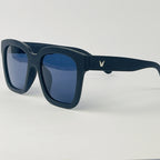 Black Luxe Square Plastic Sunglasses
