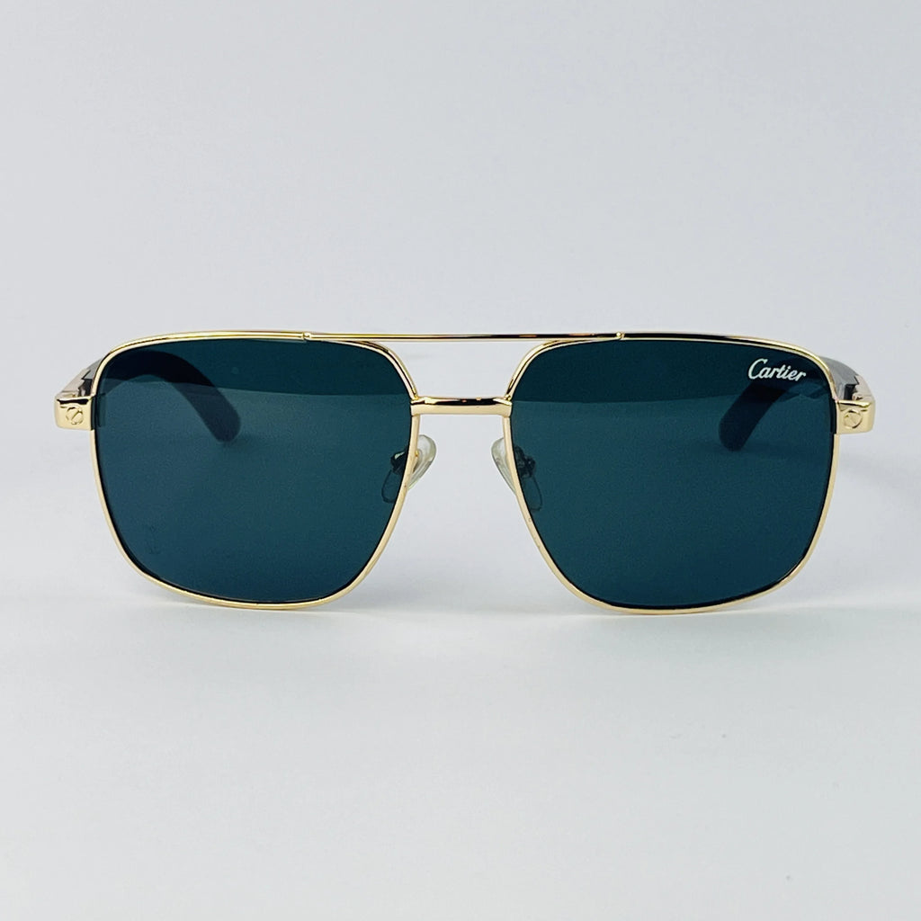 Cartier Golden Aura – Premium Square Sunglasses