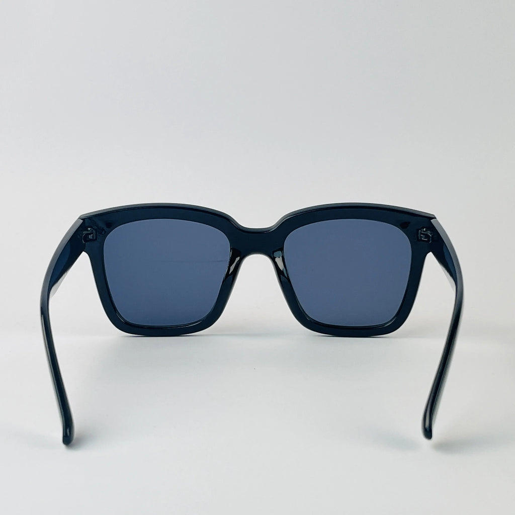 Black Luxe Square Plastic Sunglass
