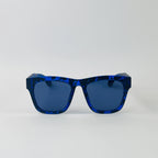 Blue Luxe Square Plastic Sunglasses