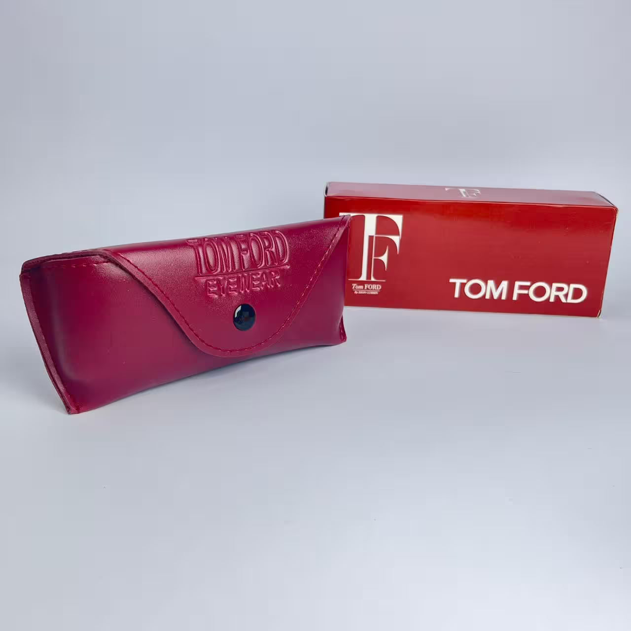 Tom Ford Light Red Glasses Case